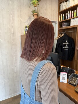 ヘアーアンドライフミルコ(miRuko) ブリーチなしピンクブラウン