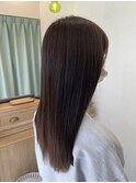 丸型◎髪質改善カラーで作るアッシュベージュ[稲毛駅/白髪染め]
