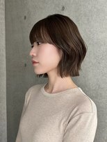 ヨーク(YOKE)&nbsp;レイヤーボブくびれボブヘーゼルブラウンオリーブブラウン