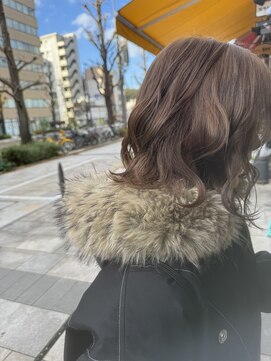 フェリア 松山(Feria) 【木村スタイル】ブリーチなしダブルカラーベージュ