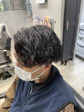 ロンド レイ 立川(Lond Ray) men's/メンズツイストスパイラルパーマ/ナチュラルアップバング