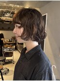 ボブパーマ　サイド