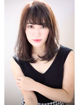 マリアバイアフロート(Maria by AFLOAT) 【重山】3Dカラージグザグバングミニマムボブノットヘア30.40代