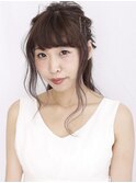 ハーフアップ×アレンジ