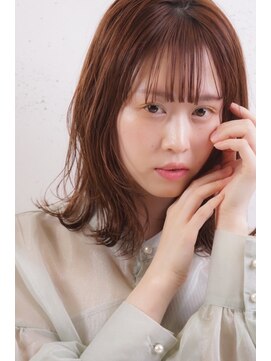 アイリー 名古屋(A/LEE) 韓国風小顔ボブ×デザインカラー
