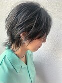 ウルフレイヤー　髪質改善　韓国風　縮毛矯正　ストレート