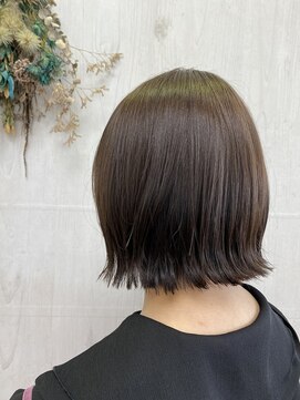 プランタン(Printemps) ぱつっとカット外ハネボブワンレンミニボブ