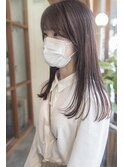 《Utoo e's つくば美容室》ハイトーン×つや色シルキーベージュ