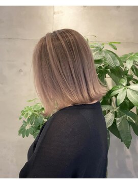 オンリー(ONLY.) シャドールーツ × ホワイトブラウン