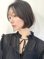 外ハネ韓国風ボブグレージュ_髪質改善/20代30代40代