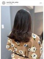 ニュートラル(neutral)&nbsp;【neutral】レイヤーカット＋トリートメント