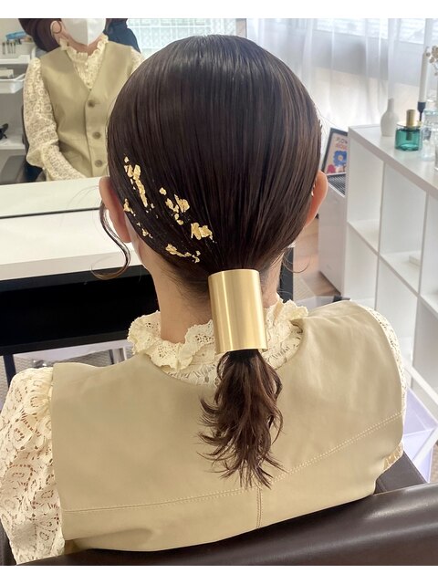 卒業式ヘアセット