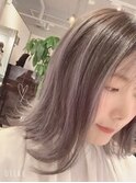 大人可愛い/ショコラアッシュ/ヘルシースタイル/ふんわりカール