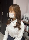 【モモカ】1日中崩れない☆コテ巻き風パーマ