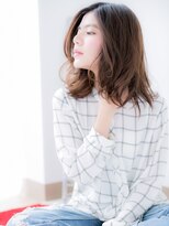 アルバハナレ 横浜(αlba HANARE)&nbsp;関内/髪質改善/ニュアンスカラーのふんわりカールくびれヘア♪h