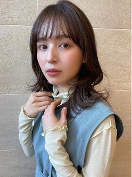 ビュートリアム265(BEAUTRIUM 265) ミディアム/くびれレイヤー/レイヤーカット/顔周りカット/銀座