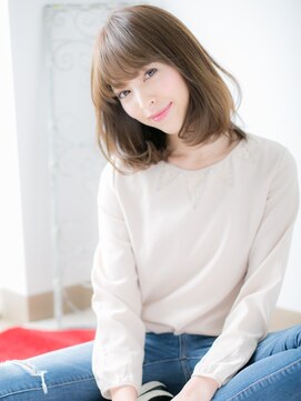 アルバハナレ 横浜(αlba HANARE) 関内/髪質改善/うるツヤシルキーベージュ×ふんわりカールボブh