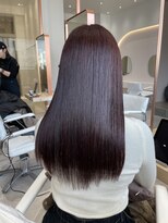 ジーナ 京都駅前(Zina)&nbsp;ピンクラベンダー×艶髪【髪質改善/ブリーチなしカラー】