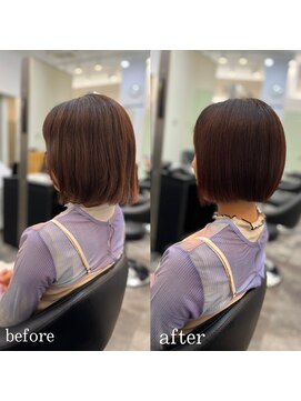 ドラン 梅田店(DRAN) 【DRAN梅田店】髪質改善×艶ピンクボブ