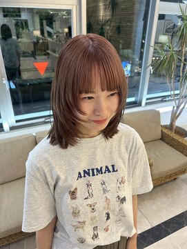 ガレリアエレガンテ 栄店(GALLARIA Elegante) ピンクベージュ/ウルフカット/レイヤーカット