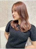 イメチェン/似合わせカット/フルバング/レッドブラウン/新宿