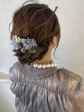 シニヨン/シニヨンアレンジ/ヘアセット/結婚式ヘア/お呼ばれヘア