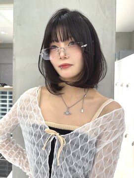 ロンドローズ 名古屋(Lond damaskRose) 顔周り ダブルカラー 名駅 ブリーチ 髪質改善 ボブ 韓国560