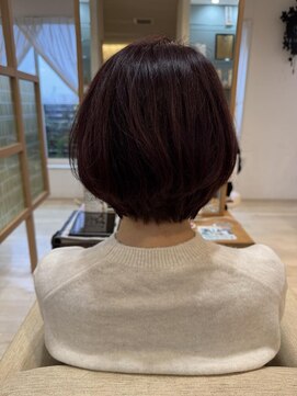 アドラーブル 長岡リップス旭岡店(adorable) 大人ガーリー チョコレート プリカール 小顔 丸みショートボブ