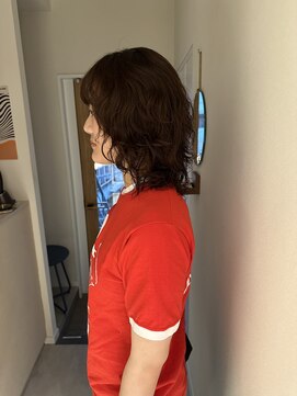 ユイル(Uil) 似合わせ小顔ミディアム× くるくるパーマ