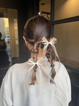 ニュートライズ(NEUTRIZE) お呼ばれヘア〇ツイン編みおろし