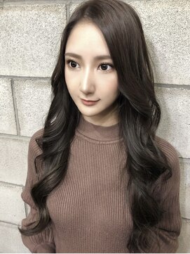 ランソ 新宿(RUNSO) 暗めカラー×グランマッシュ×デザインカラー