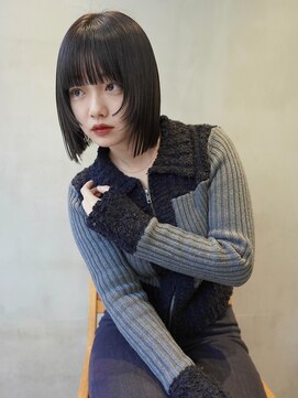 ニコ トウキョウ ヨコハマ(nico) ミニボブ/切りっぱなし/ボブ/縮毛矯正/タッセルボブ