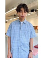 ナル(nalu.)&nbsp;メンズマッシュ/センターパート／ニュアンスパーマ