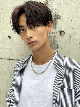 フィフス 仙台(fifth) ニュアンスパーマツーブロックマッシュセンターパート前下がり