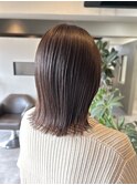 人気の切りっぱなしヘア
