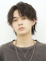 エイド 渋谷(aid)&nbsp;シャドウソフトツイストパーマアップバングミニウルフ眉カット