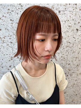 ラニヘアサロン(lani hair salon) ブリーチなしオレンジカラー