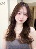 美髪レイヤーカット/顔まわりレイヤー/くびれミディアムレイヤー