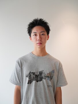 プールサイド(POOLSIDE) スパイキーショート 長め スパイキー ピンパーマ 福岡