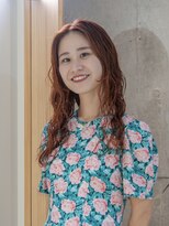 ナプリーフ(napleaf)&nbsp;ロングパーマ×オレンジレッドカラー