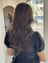 ミルヘアデザイン(mil hair design)&nbsp;髪質改善カラー　艶カラー　ブラウンカラー　ミディアム