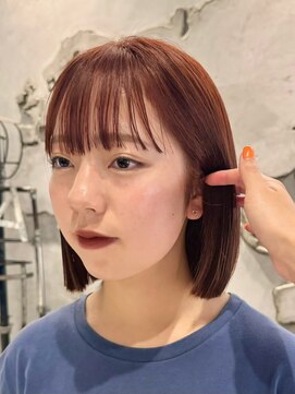 ガーデントウキョウ(GARDEN Tokyo) オレンジブラウン/ボブ/暖色カラー