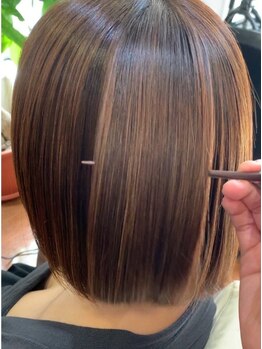 アネロ(anello)の写真/【ご新規様限定】 白髪染め+カット ブロー込7,700円*日常的に通えるお得なクーポンも多数ご用意◎