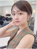 20代/30代/ニュアンスカラー/小顔/前髪カット/ショート/表参道