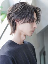 カライング(ing) スーツ短髪ツーブロック束感モテる黒髪シークレットパーマ流行