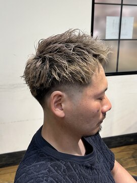 エン 栄店(enne) メンズ/スパイキーショート/リバースセンターパート/前髪/栄