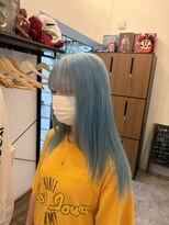 シールドヘアー 沖縄 新都心(C'LD Hair) ペールブルー/那覇美容室/新都心美容室