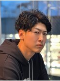 men's/メンズ/リバースセンターパート/ニュアンスパーマ0610