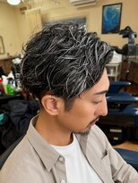 サロン ド ユー(サロン ド YOU) 白髪メッシュ×スパイラルパーマ