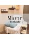 マフティー ヘア エステティクス(MAFTY hair/esthetics)の写真/アイラッシュも同店内で施術可能♪個室ですので周りを気にせず落ち着いた特別な時間をお過ごしください。